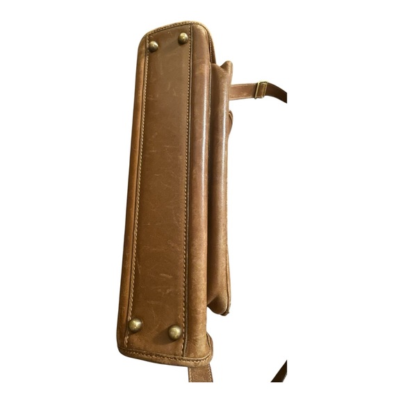 GHURKA No 8 Marley Hodgson The Courier Leather Messenger Bag Briefcase Brown VTG - Picture 14 of 14